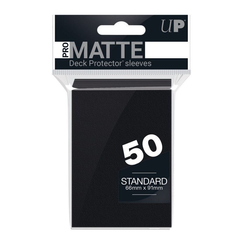 Ultra Pro Standard Sleeves: Schwarz Matt 50 Sleeves