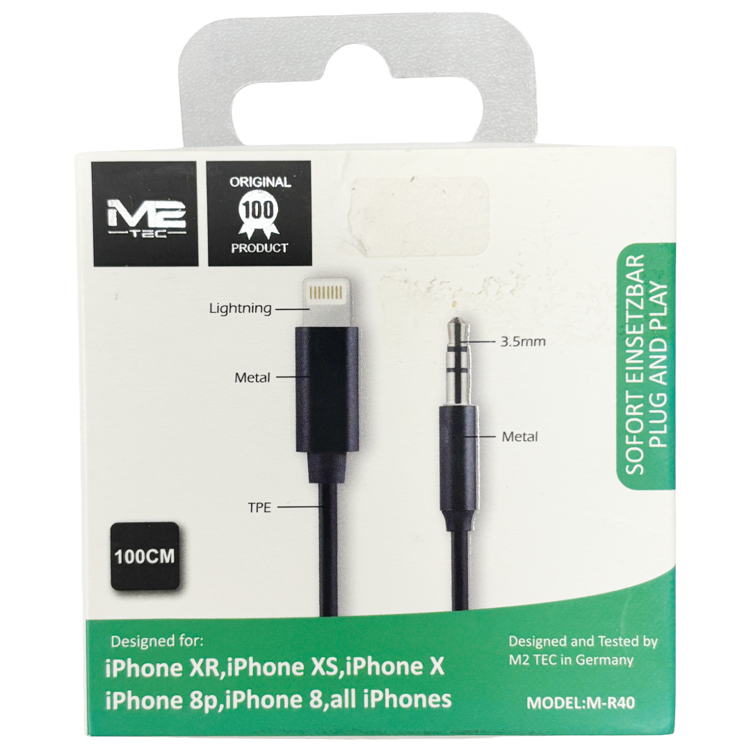 M2 Tec Lightning-USB auf 3,5mm Klinke M-R40