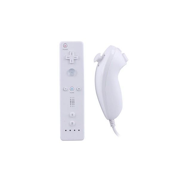 Wii Controller + Nunchuk nicht Original Weiß