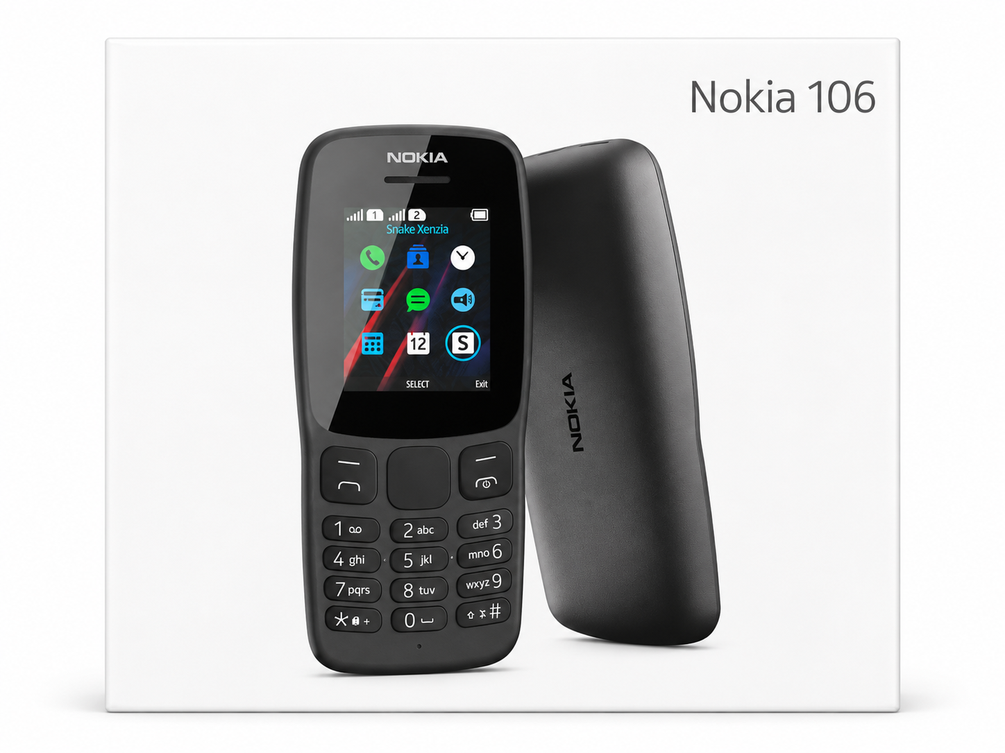 Nokia 106 Black TA-1114/DS