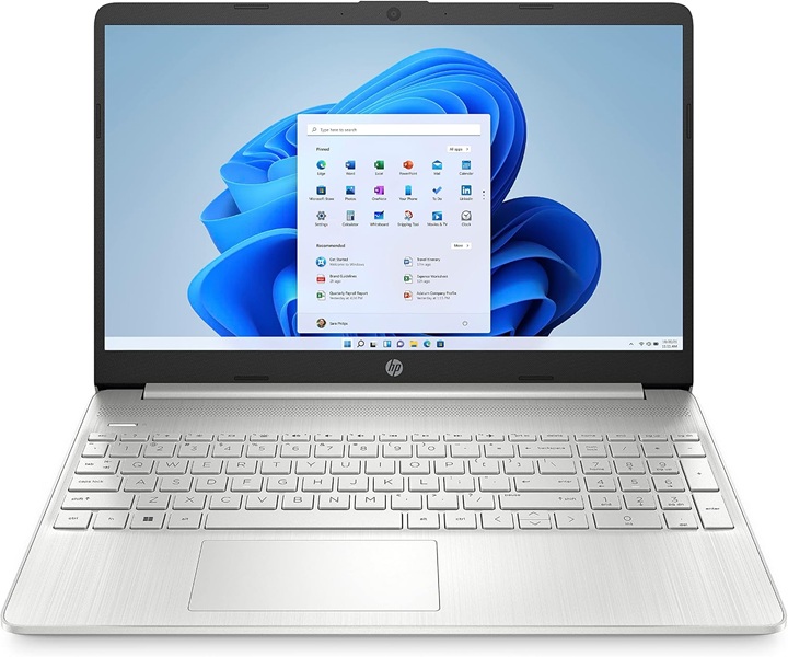 HP Laptop 15s-eq2112nl Ryzen 5 5500U 8GB DDR4 512GB SSD Win 11 Silber