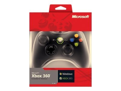 Microsoft Xbox 360 Wired Controller Schwarz