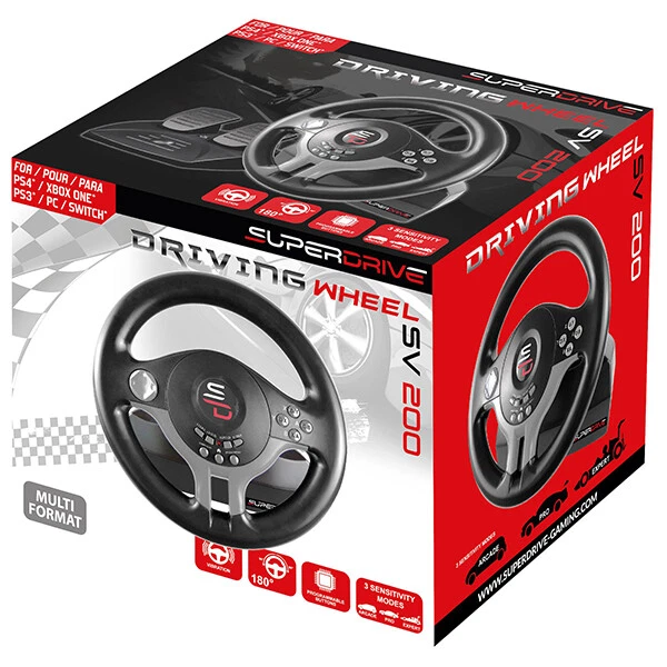SuperDrive Driving Wheel SV 200 für PS 3 / 4 / Xbox One / PC
