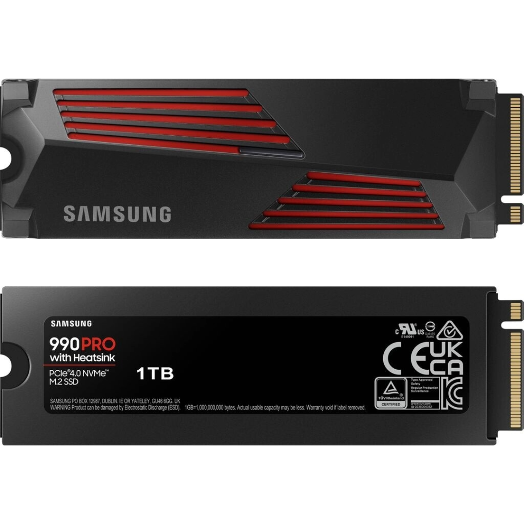 Samsung 990 Pro Heatsink 1TB NVMe M.2 SSD MZ-V9P1T0