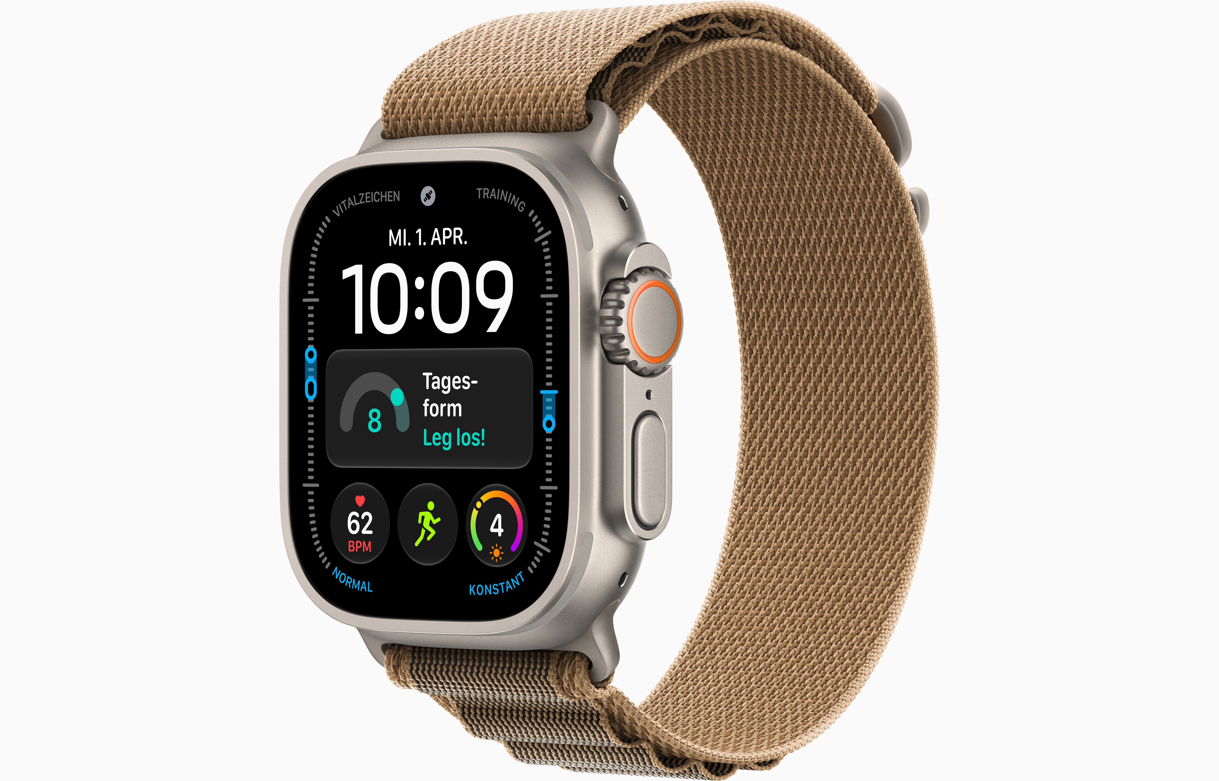 Apple Watch Ultra 4 49mm Titanium Natural Alpine Loop Desert L MJAG4QF/A