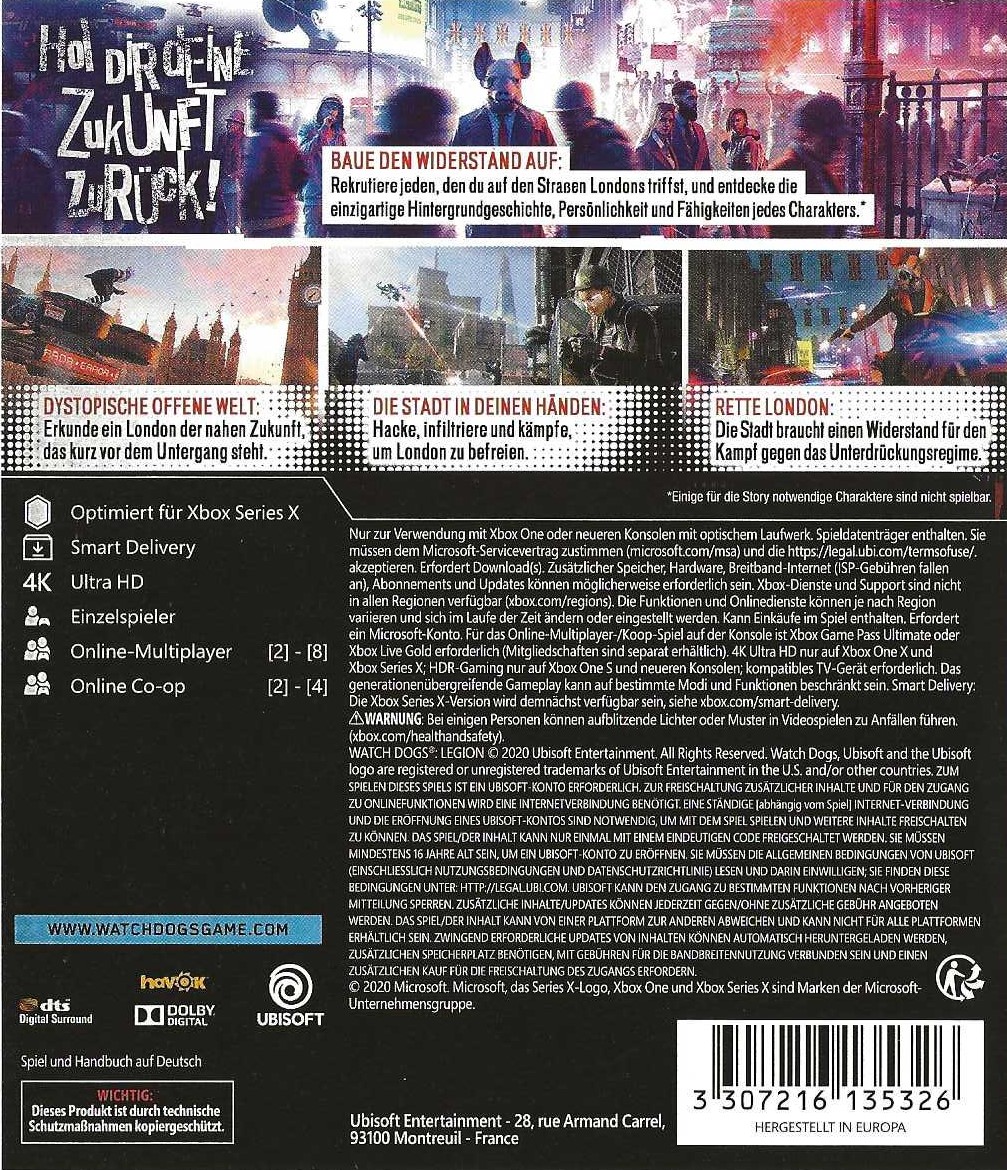 Watchdogs Legions Xbox One