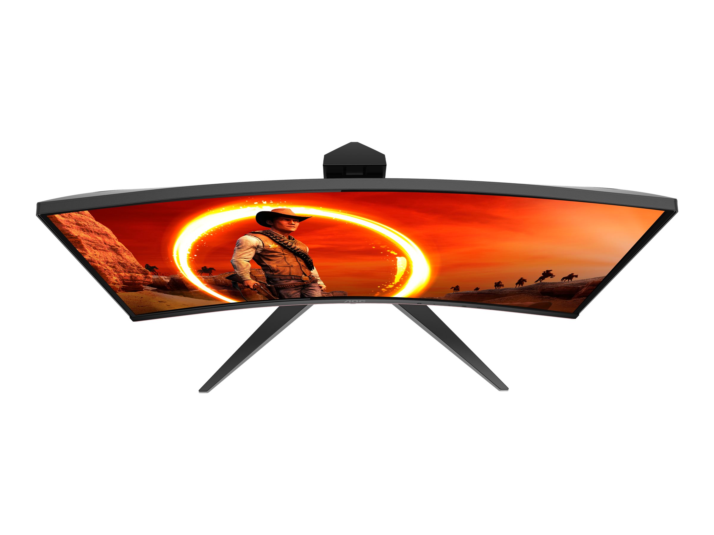AOC 27" Gaming Monitor Full HD Curved Led 144hz C27G1Schwarz Rot
