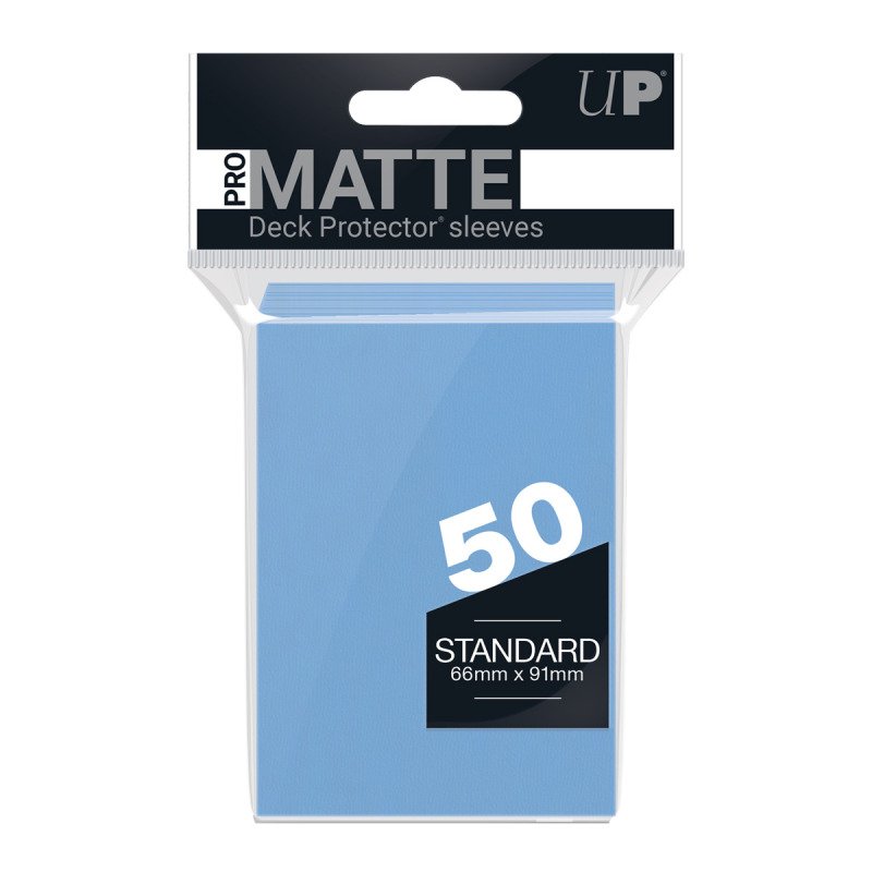 Ultra Pro Standard Sleeves: Hellblau Matt 50 Sleeves