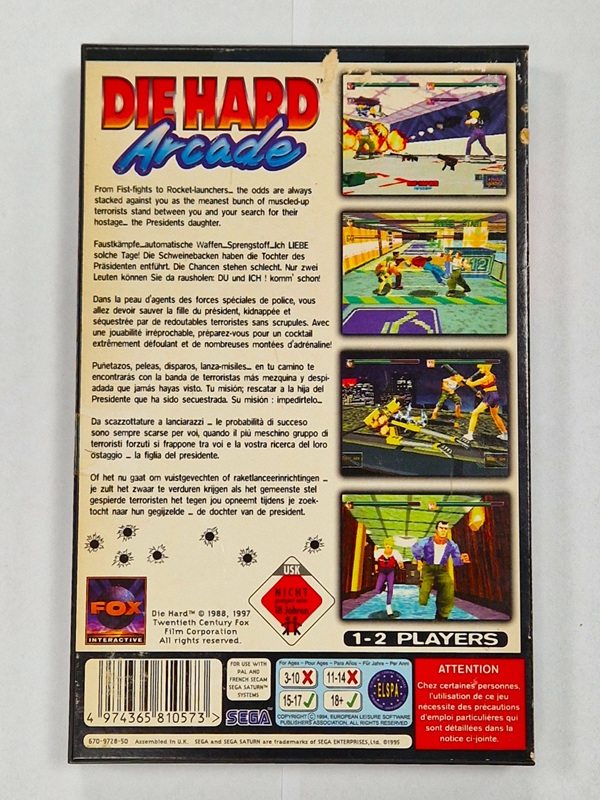 Die Hard Arcade Sega Saturn