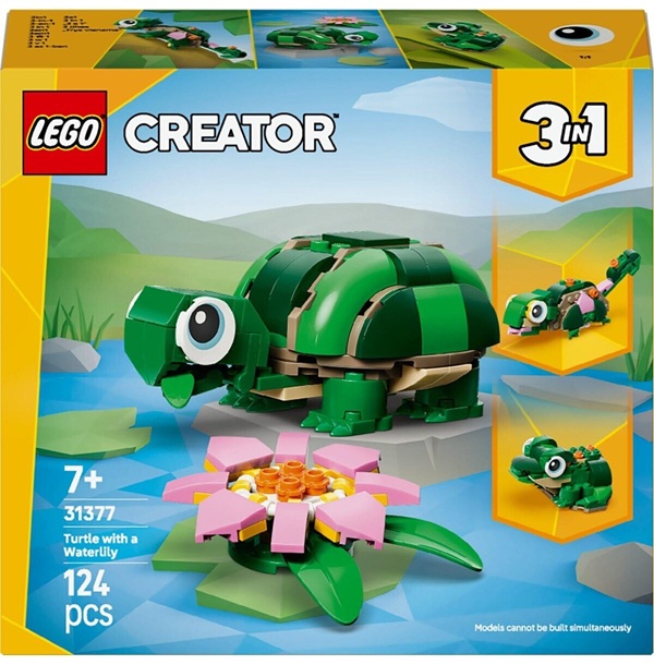 LEGO Creator 3-in-1 Die Schildkröte und die Seerosenblüte 31377 Neu