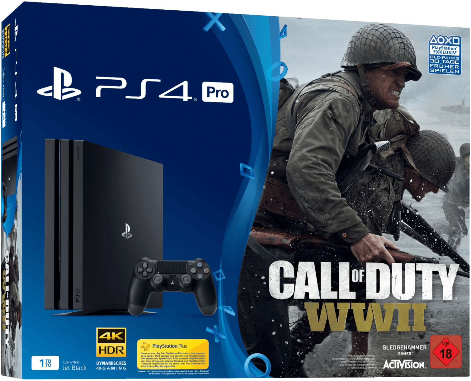 Sony PlayStation 4 Pro 1TB + Call of Duty WWII