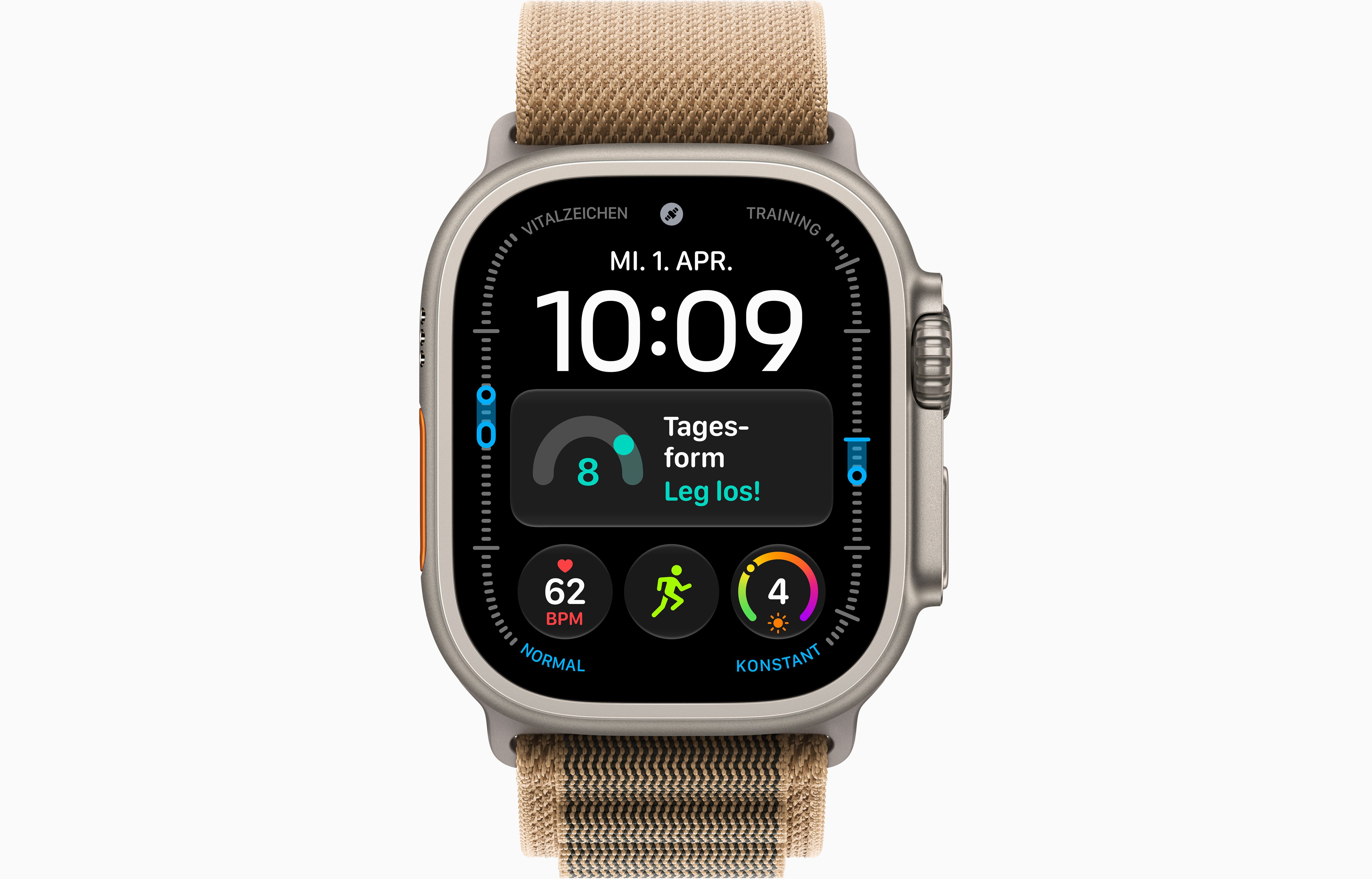 Apple Watch Ultra 4 49mm Titanium Natural Alpine Loop Desert L MJAG4QF/A
